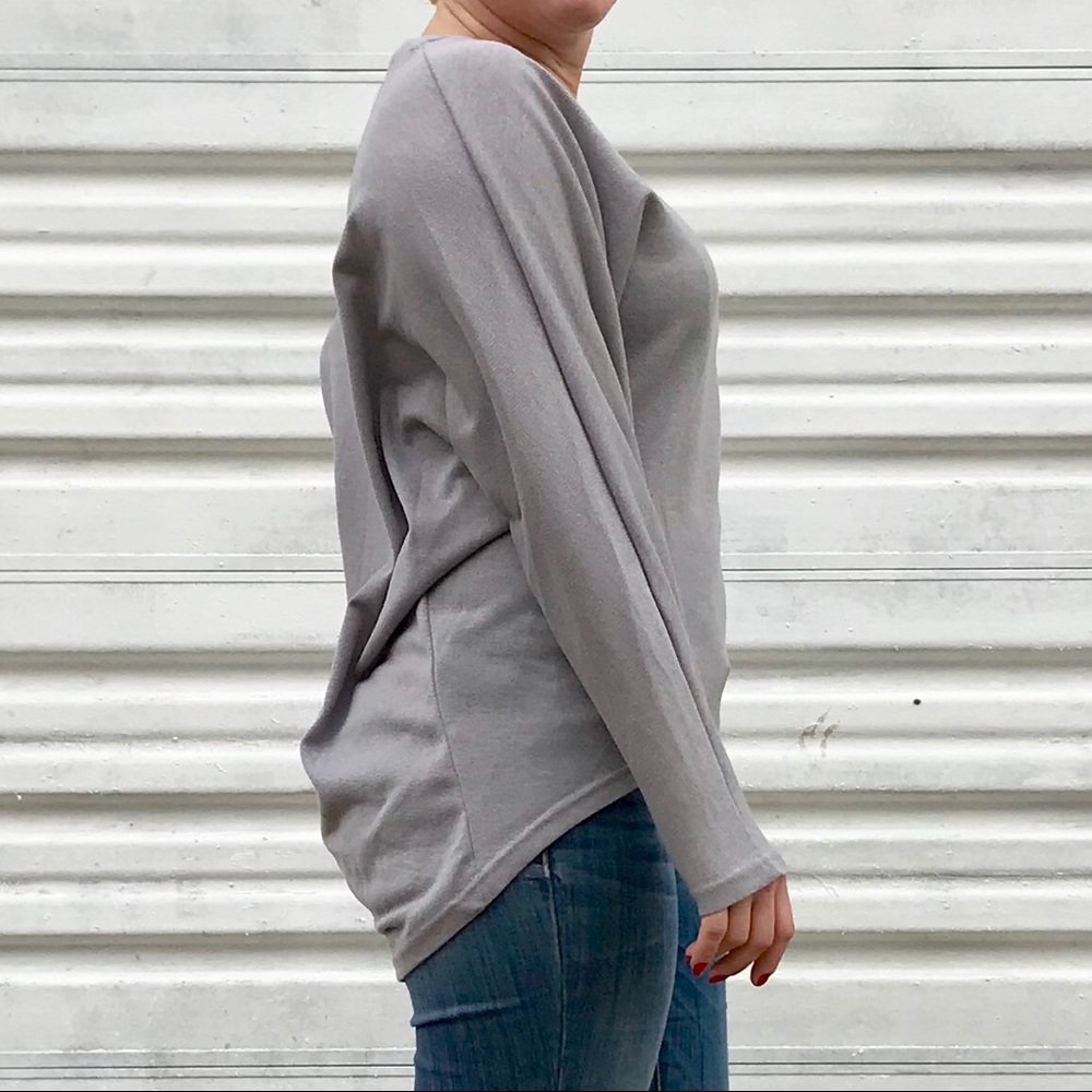 NWT Gray Zanzea Collection Oversized Knit Sweater - Picture 3 of 8